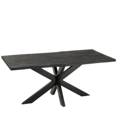 Stół GERARD 200 cm Drewno Mango Czarny