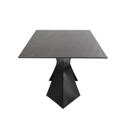 Stół GLORIA 180 x 90 cm ceramiczny blat czarny