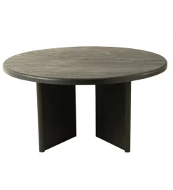 Stół HERAS 150 cm drewno teak czarny