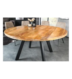 Stół IRON CRAFT 140 cm drewno mango naturalny