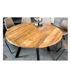 Stół IRON CRAFT 140 cm drewno mango naturalny