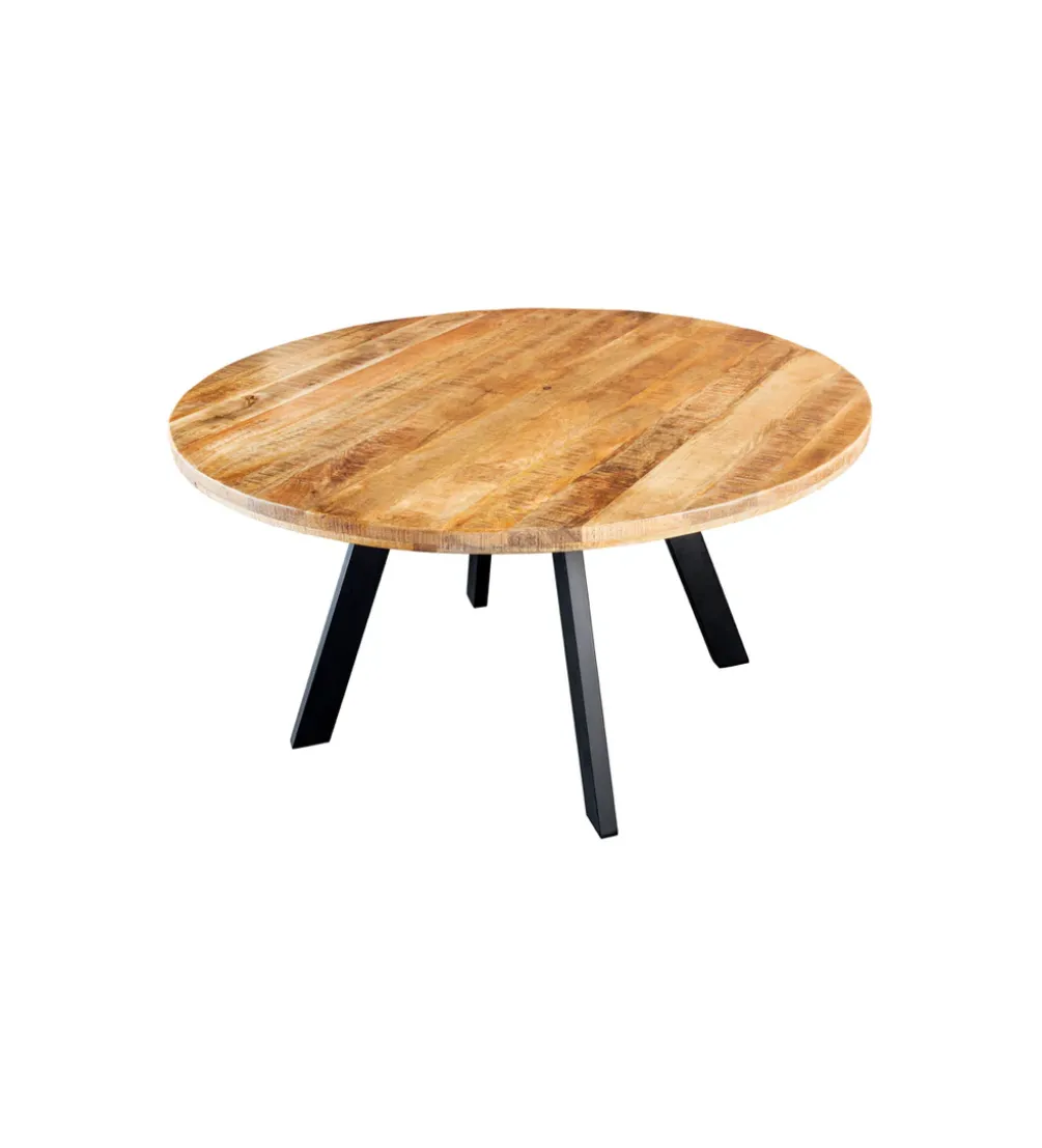 Stół IRON CRAFT 140 cm drewno mango naturalny