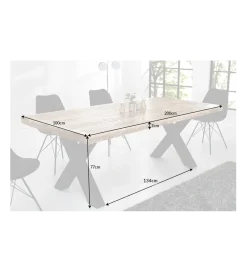 Stół Iron Craft X 200 Cm Drewno Mango