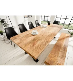 Stół Iron Craft X II 240 cm drewno Mango