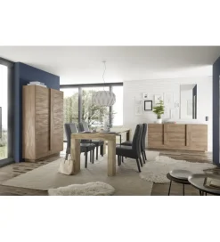 Stół JUPITER 137 - 185 cm X 90 Cm z wkładem w kolorze dąb Mercure