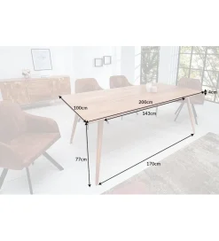 Stół Komodo Mystic 200 cm drewno akacja