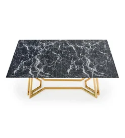 Stół KONAMI 160 cm w optyce czarnego marmuru