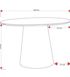 Stół KOWI 120 cm drewno mango