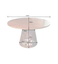 Stół MAISON JADE 130 cm drewno akacja