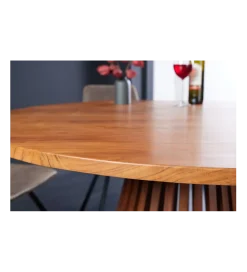 Stół MAISON JADE 120 cm okrągły drewno akacja