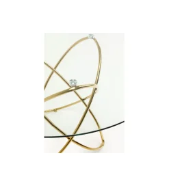 Stół MOLEKULAR 120 cm złoty