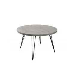 Stół MORENA 120 cm drewno mango szary