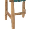 Stołek GASAM 45 cm turkusowy