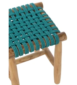 Stołek GASAM 45 cm turkusowy