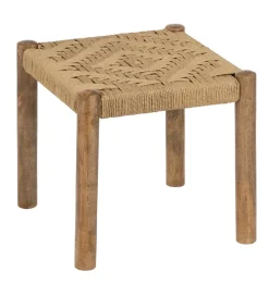 Stołek NEBERNLI 40 cm drewno mango naturalny