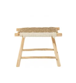 Stołek WAVERLY 60 cm drewno teak