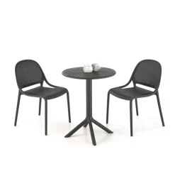 Stół ogrodowy CALVO 72 cm czarny