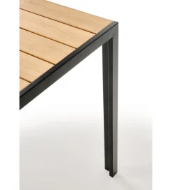 Stół ogrodowy FIERRO 80 cm brązowy czarny