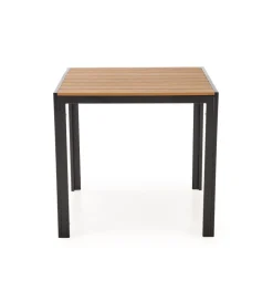 Stół ogrodowy FIERRO 80 cm brązowy czarny