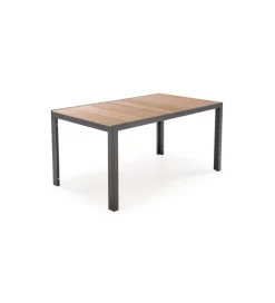 Stół ogrodowy FIERRO 150 cm brązowy czarny