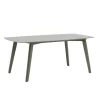 Stół ogrodowy MARIN 180 cm szary beżowy porcelanowy blat