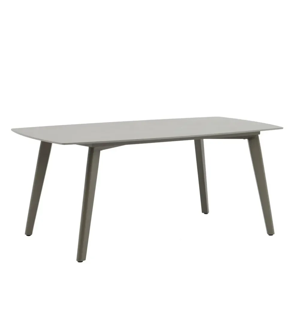 Stół ogrodowy MARIN 180 cm szary beżowy porcelanowy blat