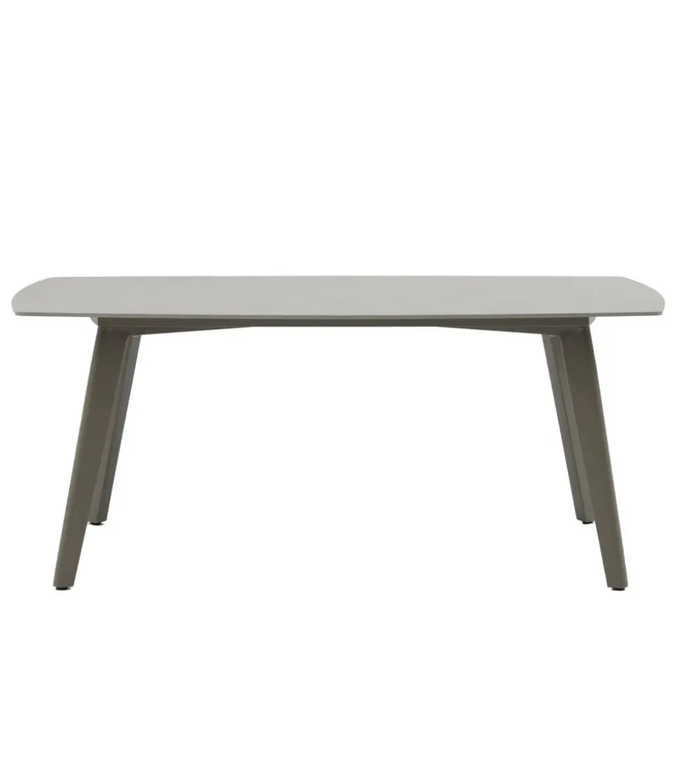 Stół ogrodowy MARIN 180 cm szary beżowy porcelanowy blat