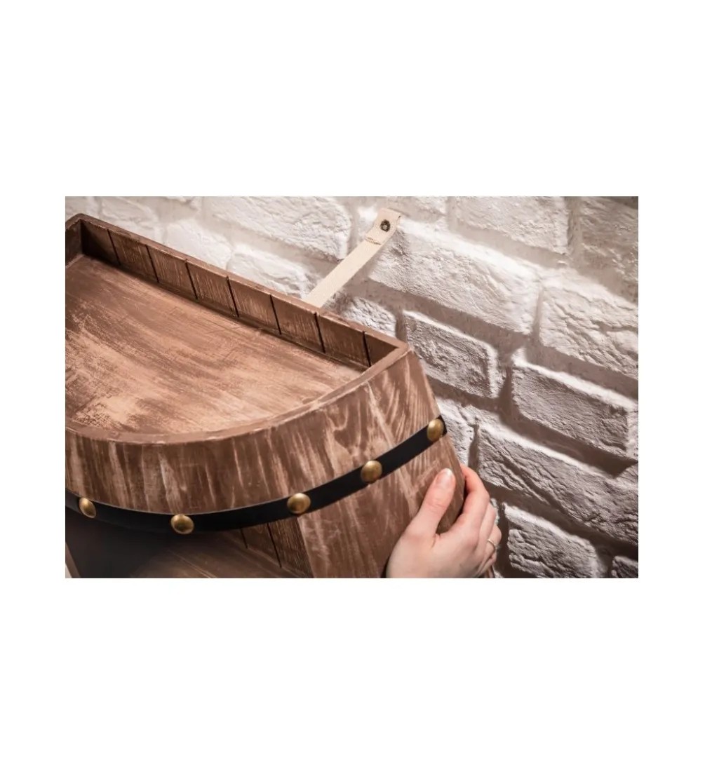 Stojak na wino Chateau 79 cm drewno jodła