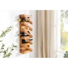 Stojak na wino MAKASSAR 80 cm na 5 butelek drewno teak