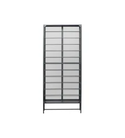 Stojak na wino PORTO 75 x 180 cm czarna