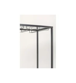 Stojak na wino PORTO BAR 60 x 170 cm czarny