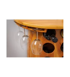Stojak na wino REMMES 60 cm drewno sosna