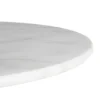 Stół okrągły AUESON 60 cm czarny blat w optyce marmuru
