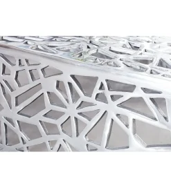 Stolik Abstract DELICADO Zestaw 2 Srebrny