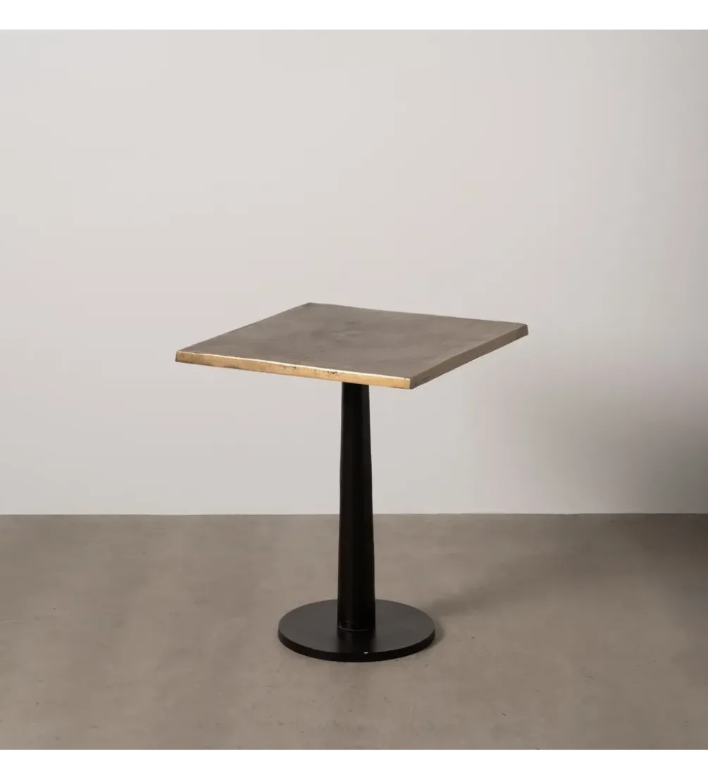 Stolik bistro AHERAT 60 cm antyczne złoto