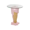 Stolik bistro ICE CREAM 60 cm różowy