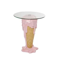 Stolik bistro ICE CREAM 60 cm różowy