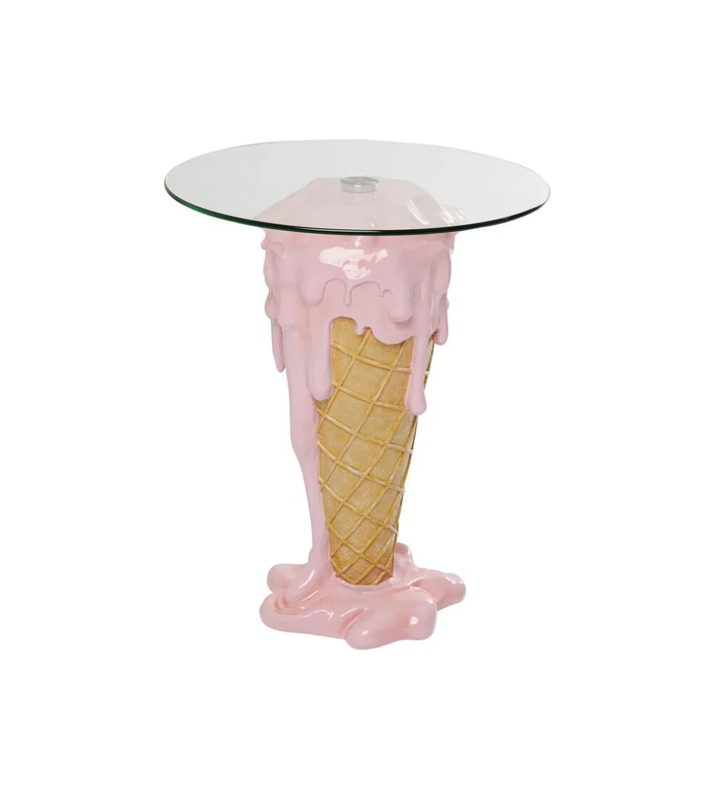 Stolik bistro ICE CREAM 60 cm różowy