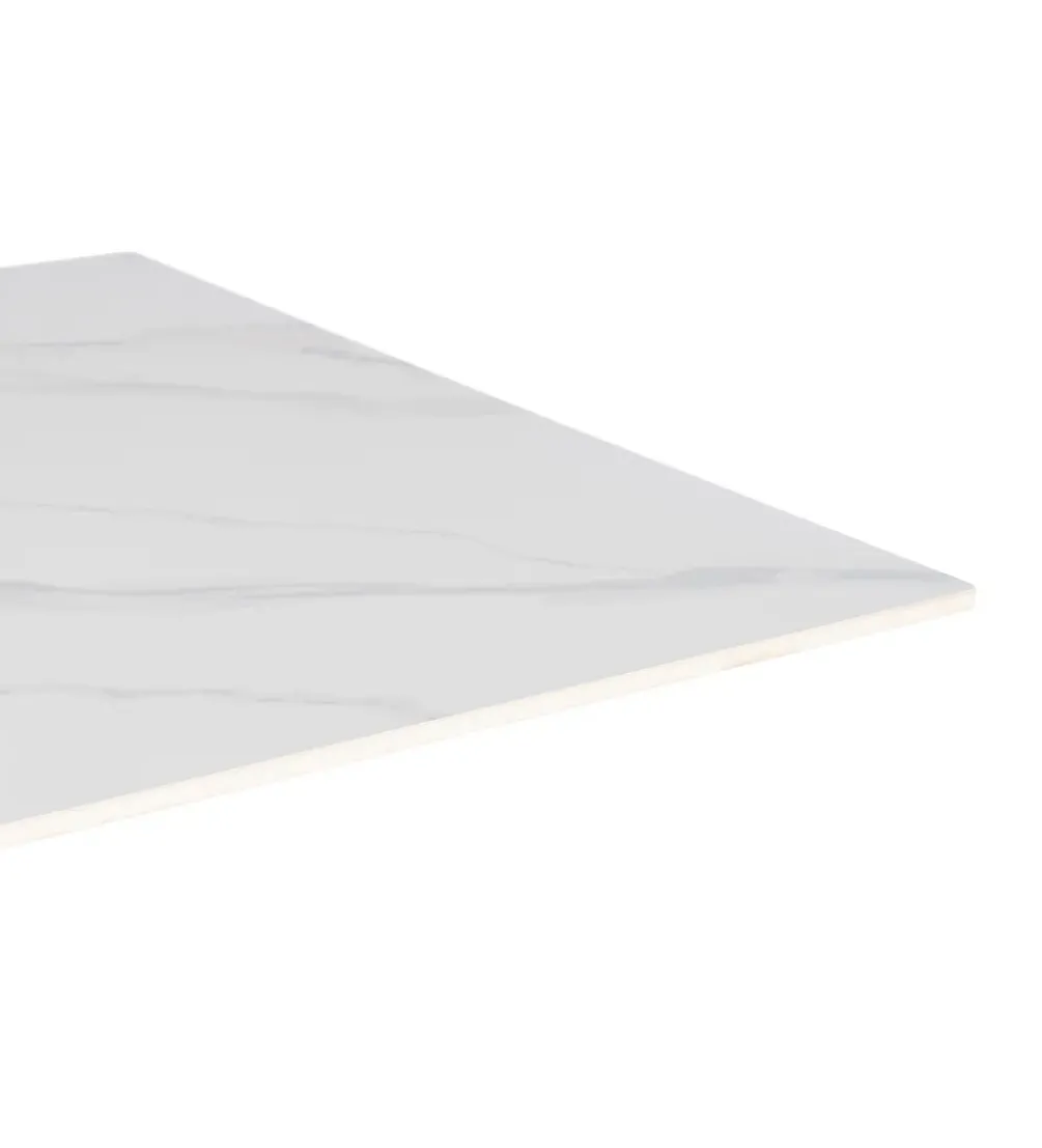 Stolik bistro SINTERED 80 cm efekt marmuru biały