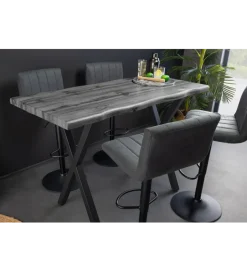 Stolik bistro WILD 120 cm drewno dębu szary