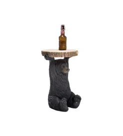 Stolik kawowy ANIMAL BEAR 33 cm czarny