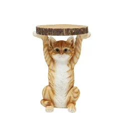 Stolik kawowy ANIMAL MS CAT 33 cm brązowy