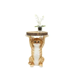 Stolik kawowy ANIMAL MS CAT 33 cm brązowy