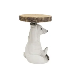 Stolik kawowy ANIMAL POLAR BEAR 37 cm biała