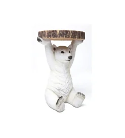 Stolik kawowy ANIMAL POLAR BEAR 37 cm biała