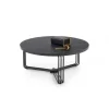 Stolik kawowy ANTICA 80 cm w optyce czarnego marmuru