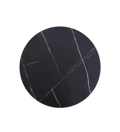 Stolik kawowy ANTICA 80 cm w optyce czarnego marmuru