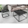 Stolik kawowy ARCHITECTURE 60 cm w optyce czarnego marmuru