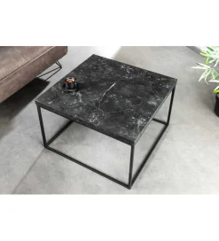Stolik kawowy ARCHITECTURE 60 cm w optyce czarnego marmuru