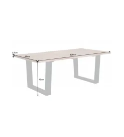 Stolik Kawowy ARKTYKA Maamut 120 Cm drewno Akacja